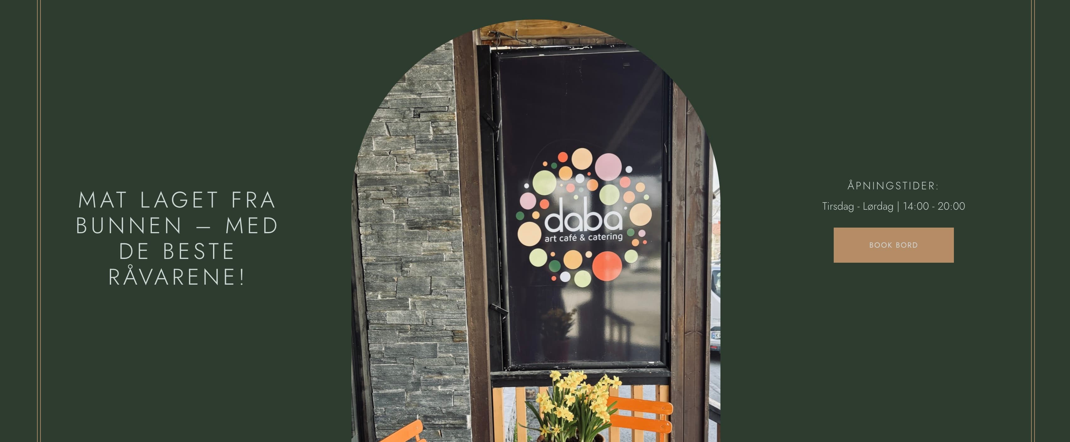 Daba Café - Restaurant & Art Space Website